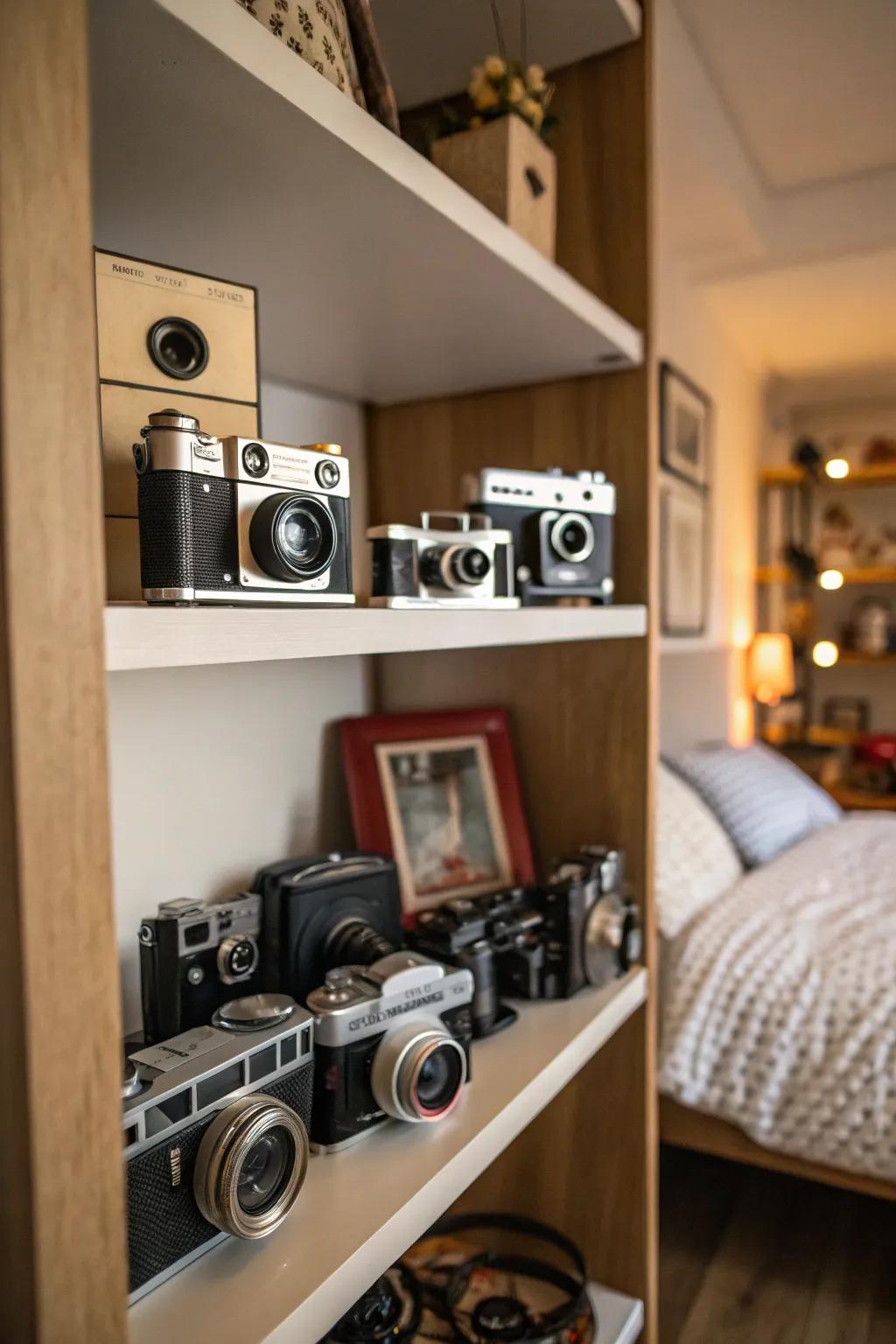 Collection displays personalize your space with items you cherish.