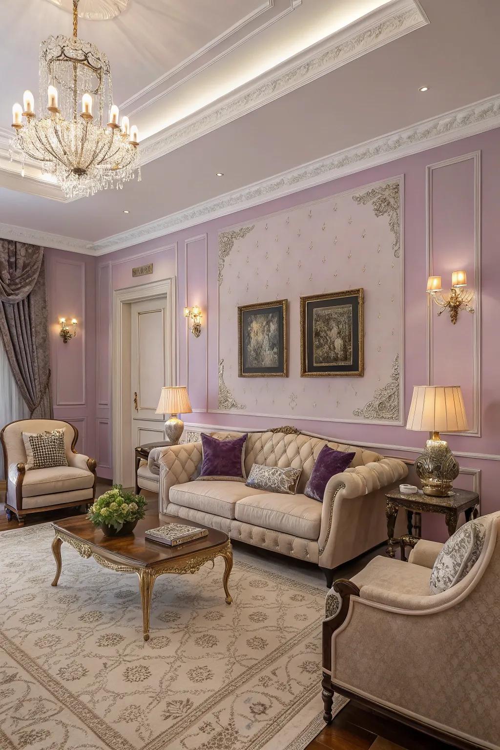 Lilac creates calm and elegance