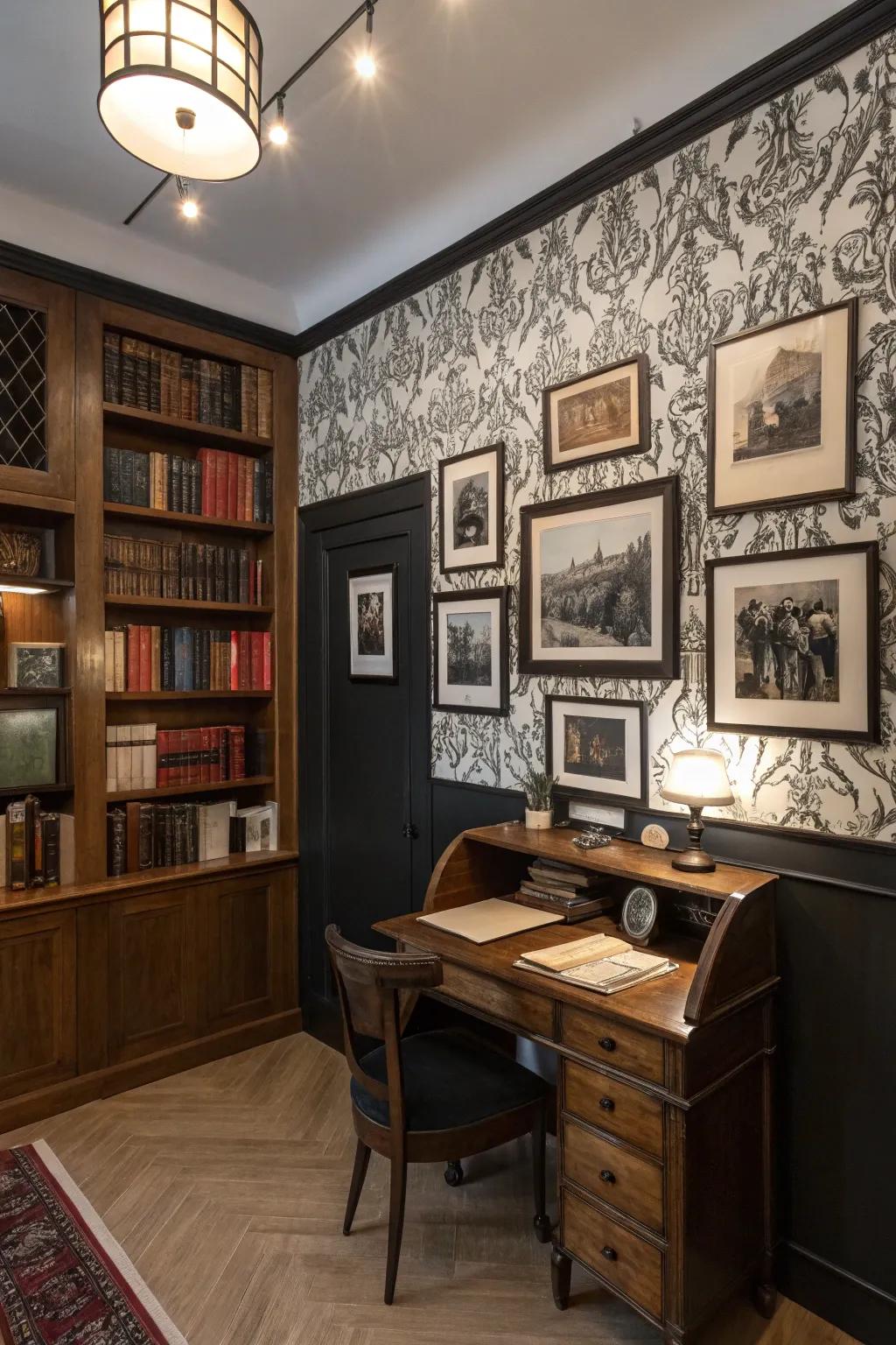 Vintage portraits infuse charm and nostalgia to your decor.