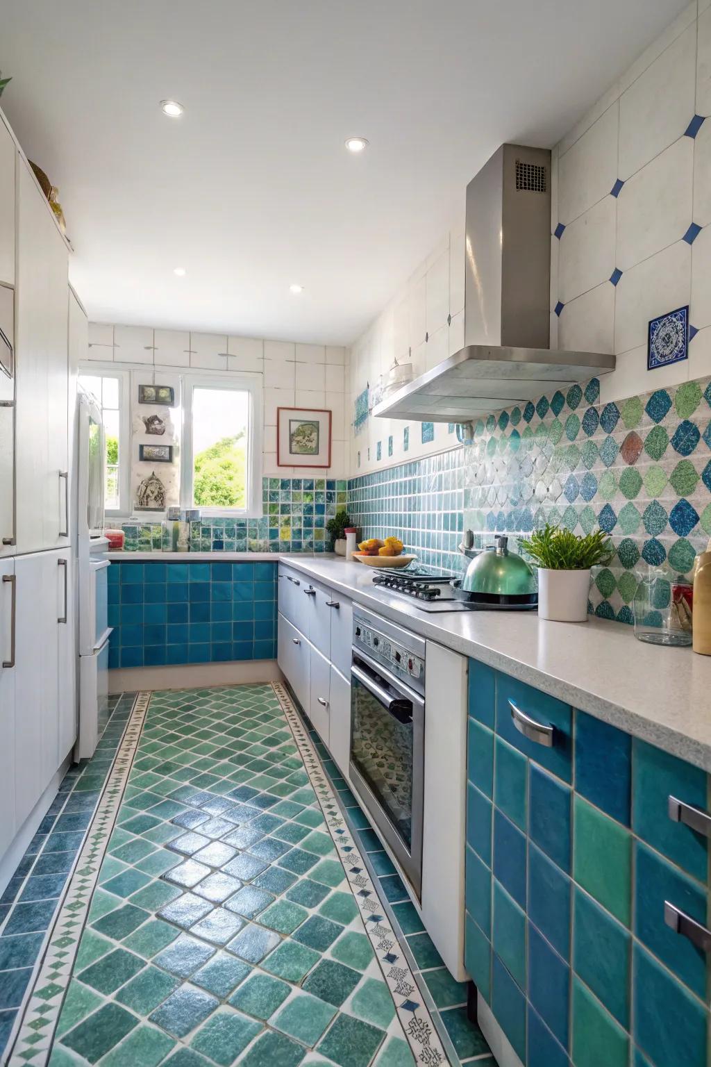 Mosaics offer a vibrant touch to your decor.