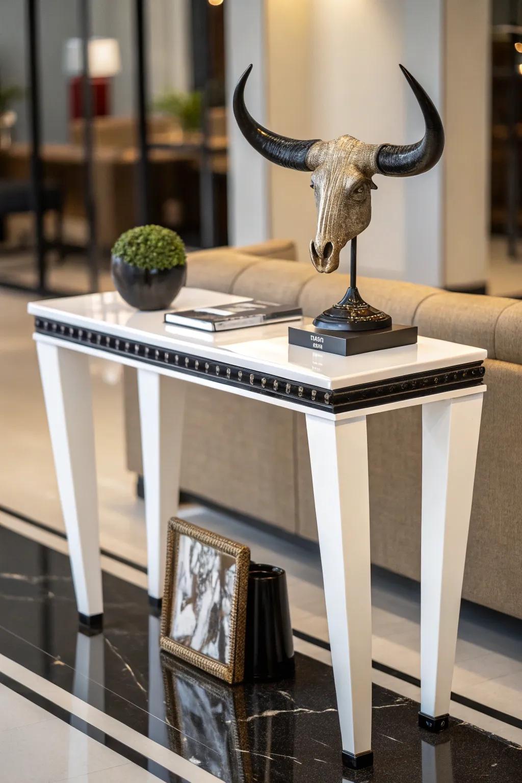 Make a statement with standalone décor.