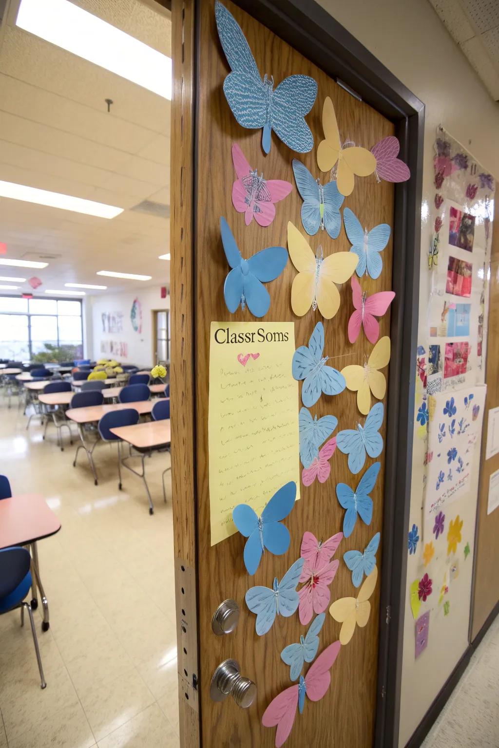 Fill the classroom with hopes and dreams through butterfly desires.