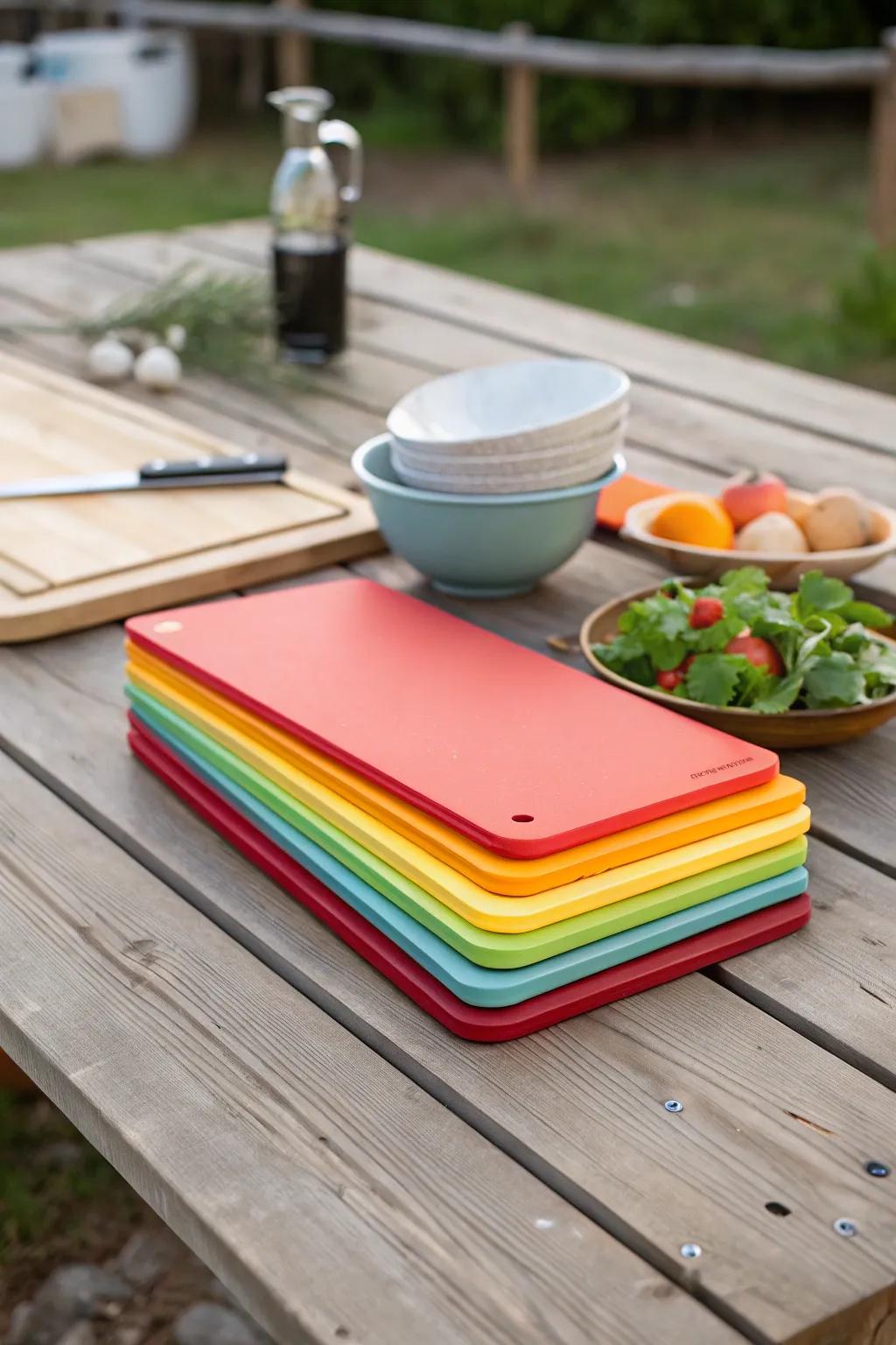With mobile cutting boards, preparing meals is simple.