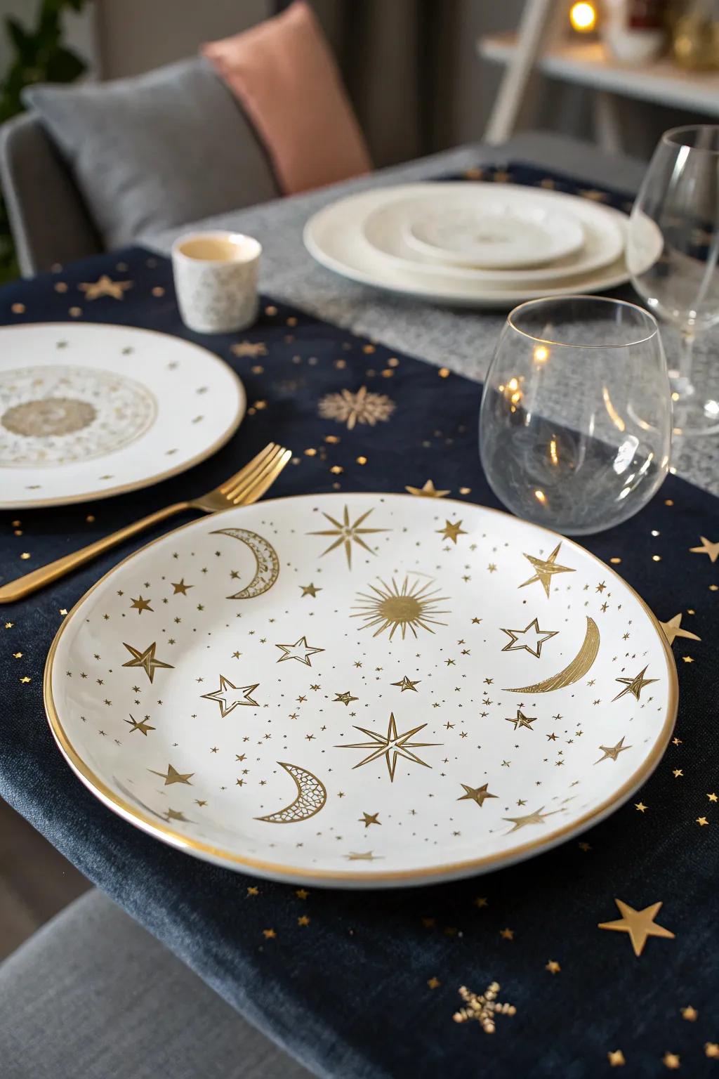 Bring the cosmos to your home with celestial ceramic designs.