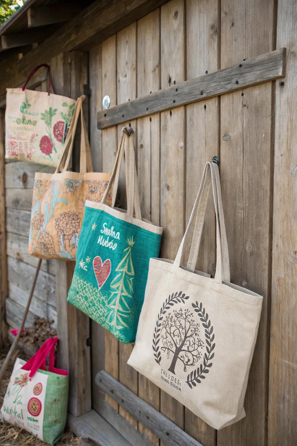 Eco-conscious haulers are stylish and sustainable wedding presents.
