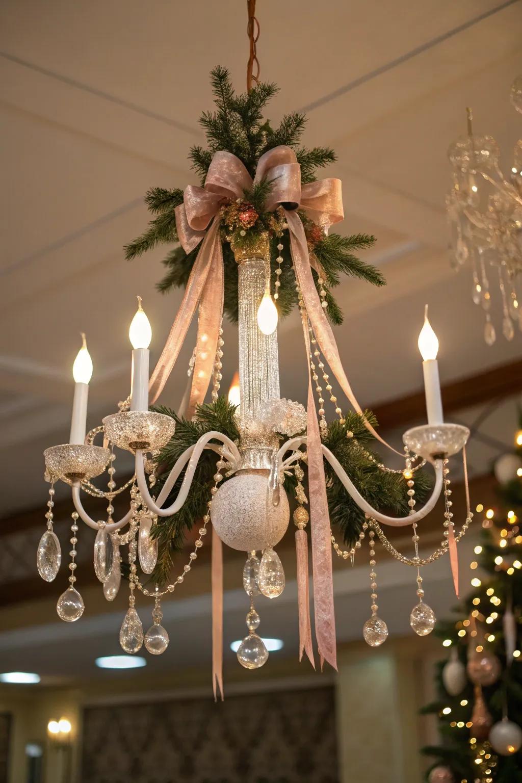 A celebration hanging decor adds flair and elegance to your decor.