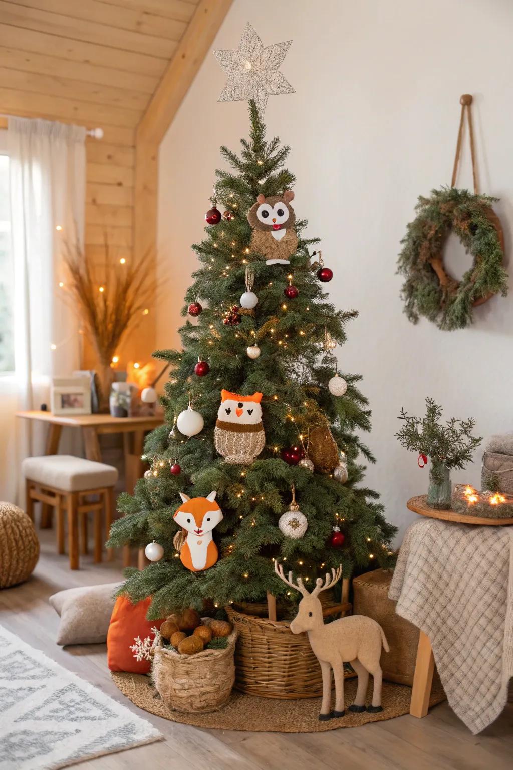 Sylvan Denizens introduce playful charm to your Christmas tree.