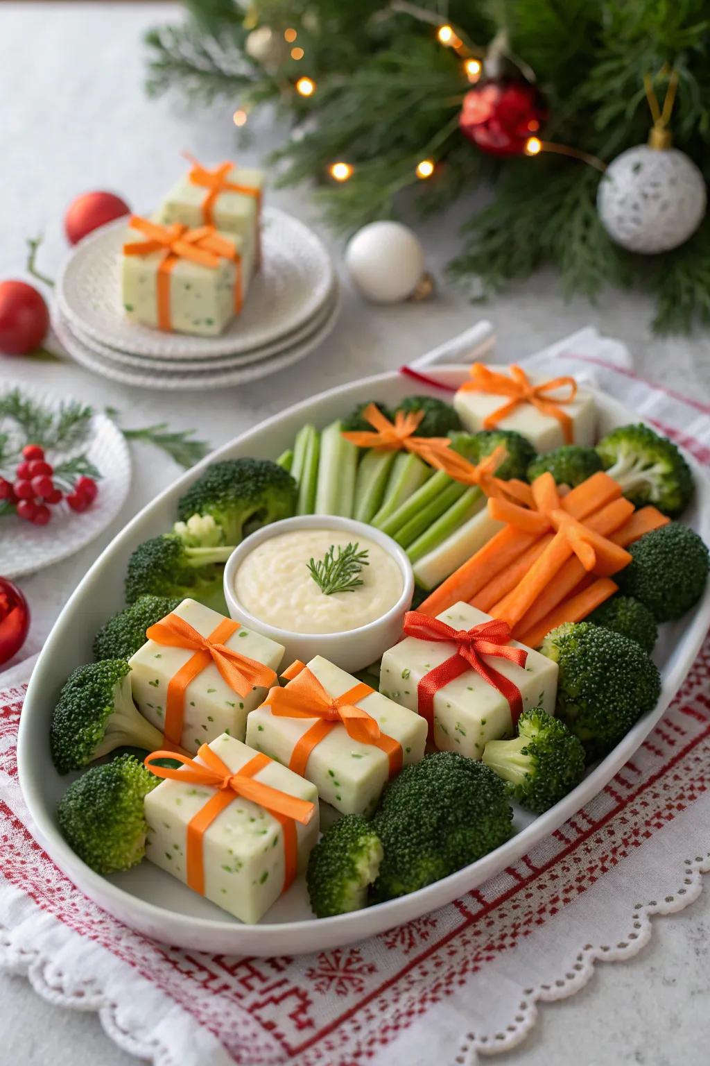 Creative veggie gift boxes, offering a delightful surprise and adding a touch of whimsy.