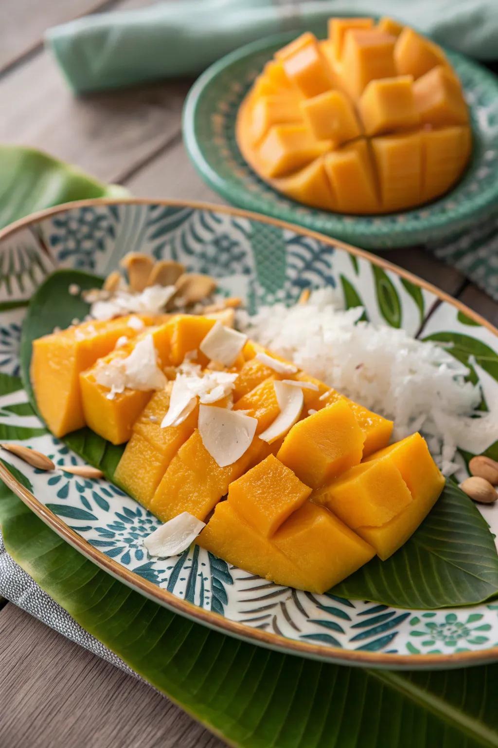 Escape to paradise with an island dream cold plate.