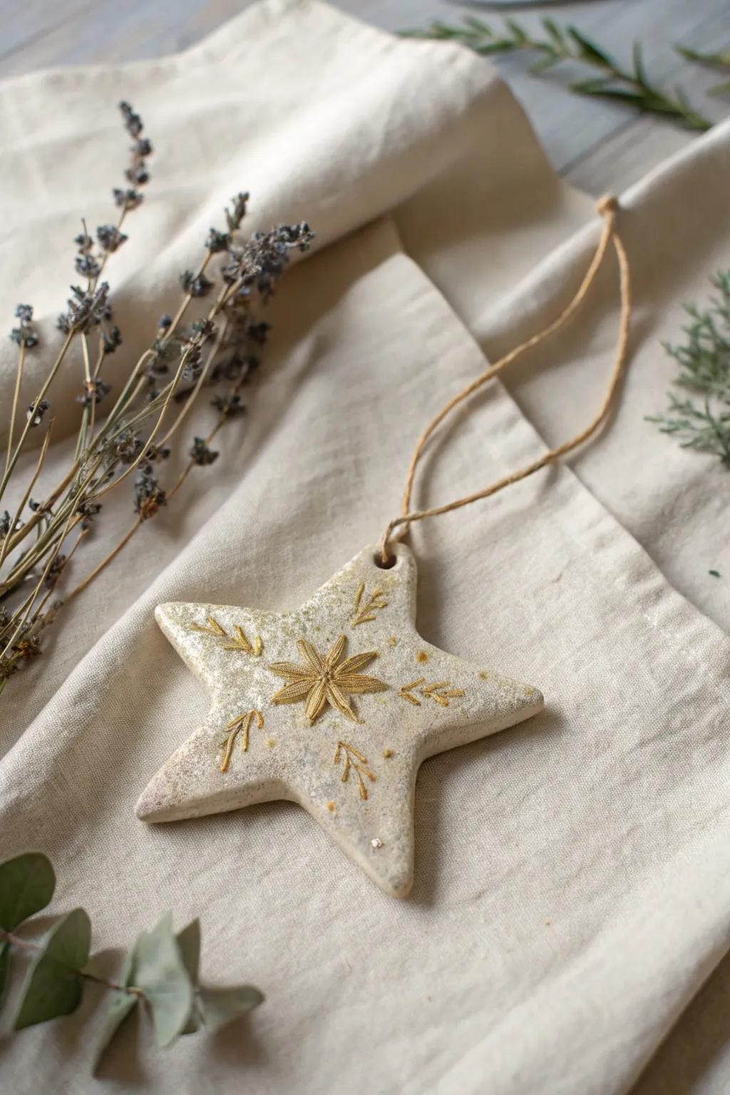 Capture the magic of handmade with this sweet mineral paste decoration – perfect for adding a touch of warmth and art to any space.