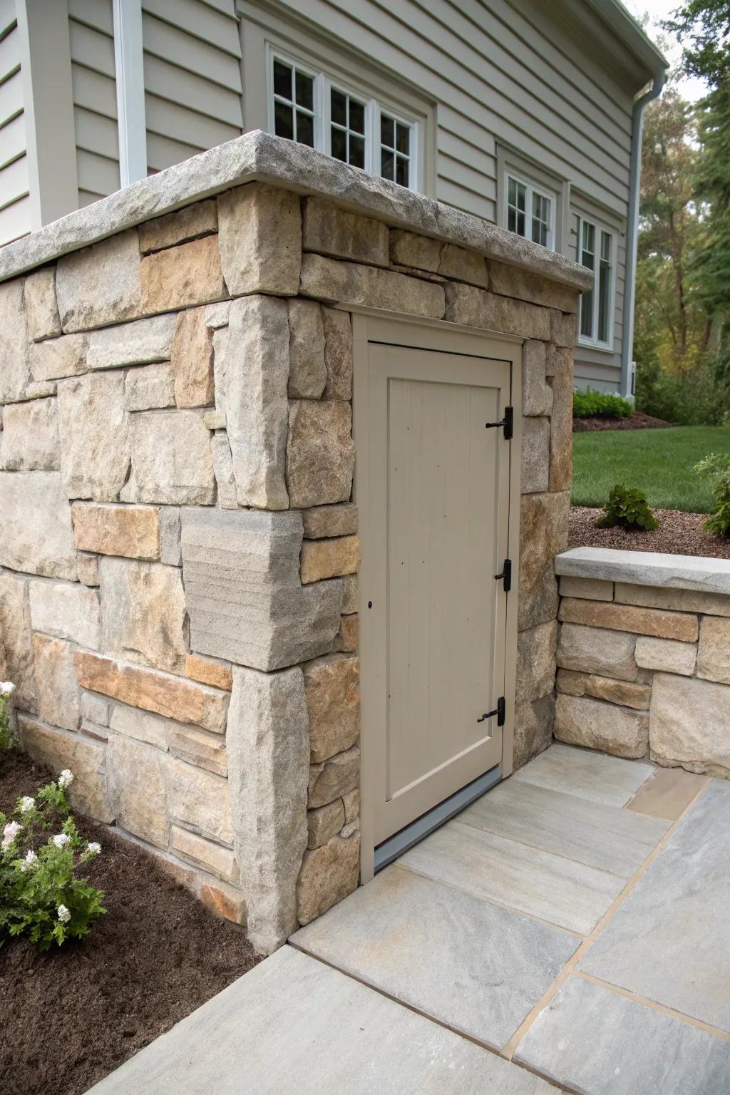 Genuine stone cladding adds a hint of luxury and harmony to your exterior.