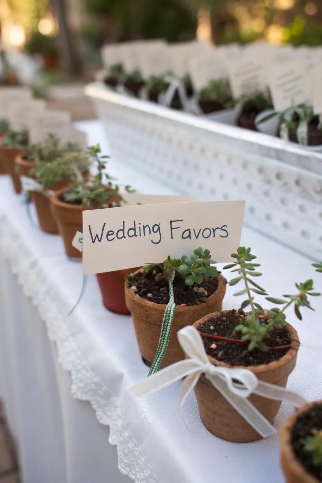 Bespoke marriage celebration takeaways for guests to cherish.