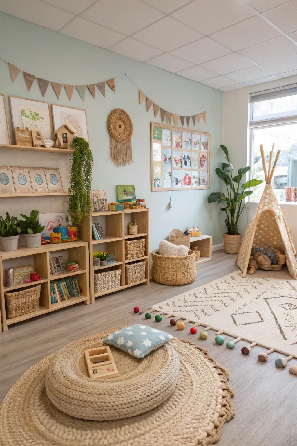 Eco-friendly decor made from natural materials.