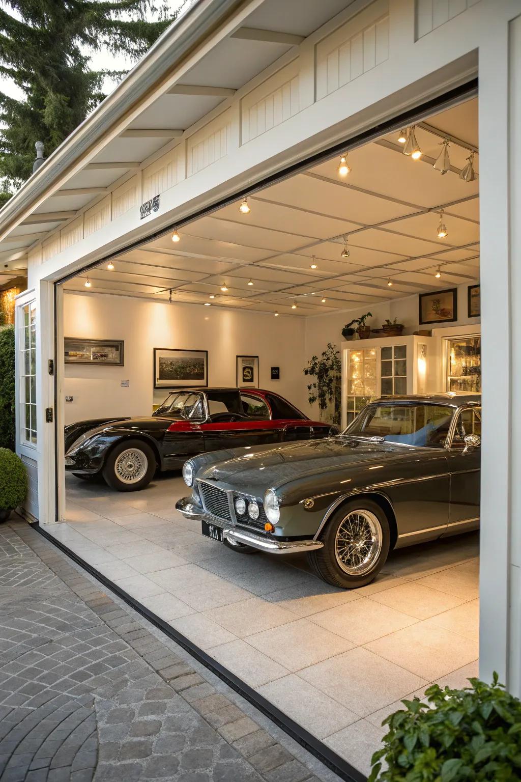 A classic vehicle display that turns your garage into a gallery.