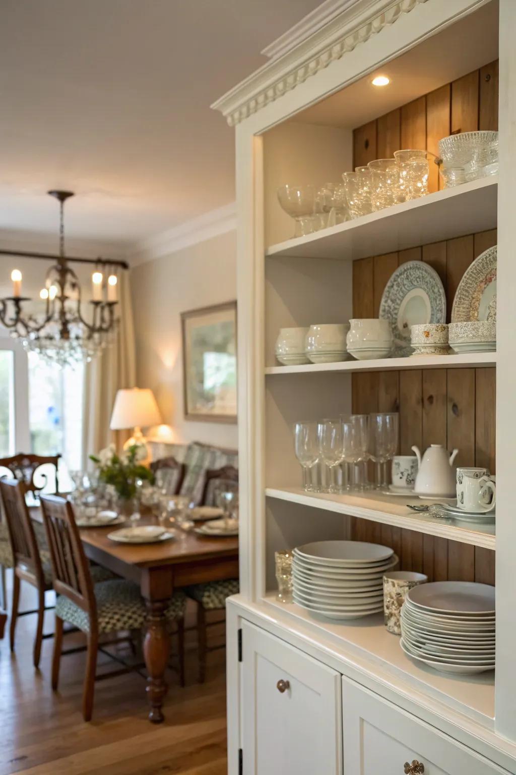 Turn your china into a decorative feature.