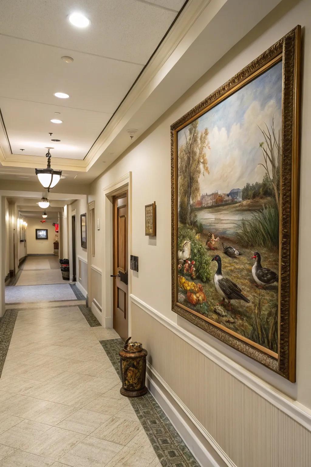 Veiled duck optical tricks contribute an element of astonishment to your decor.