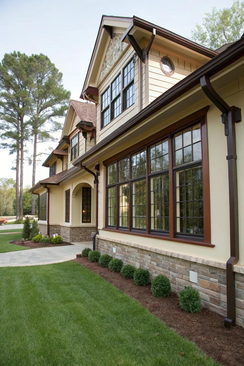 Broad trims create a bold frame, highlighting your windows.