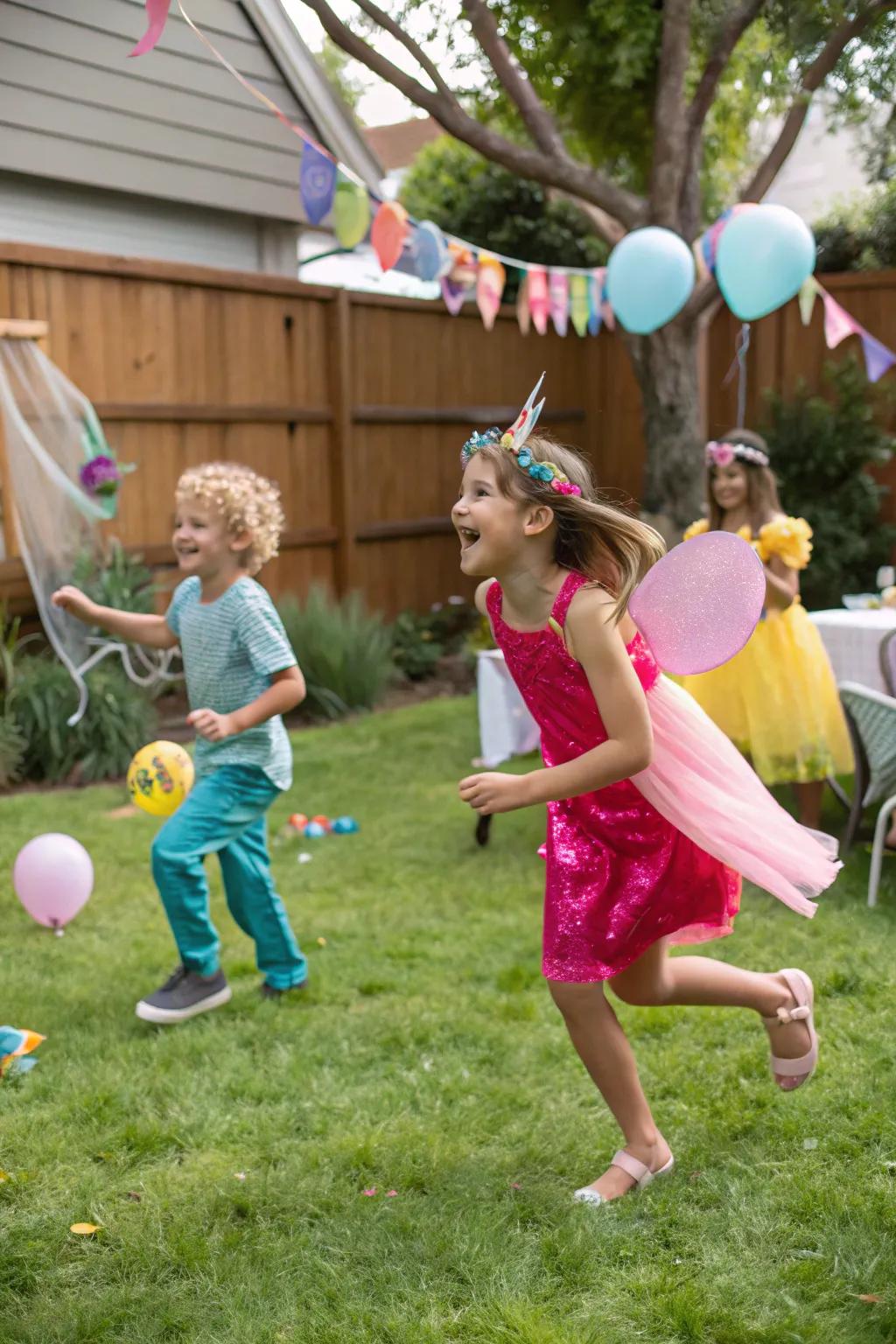 Include eagerness using a fun-filled 'capture the fairy' game.