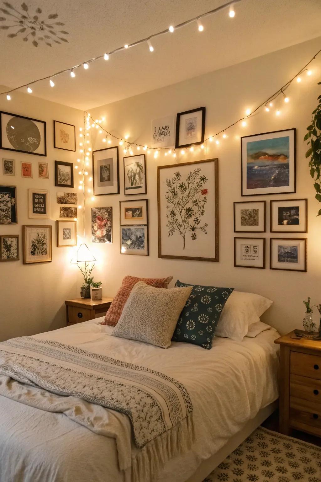 Creative walls adding personality and expression.