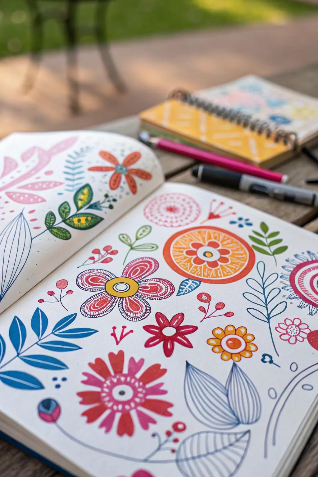 Modern blooms provide a modern art twist to your designs.