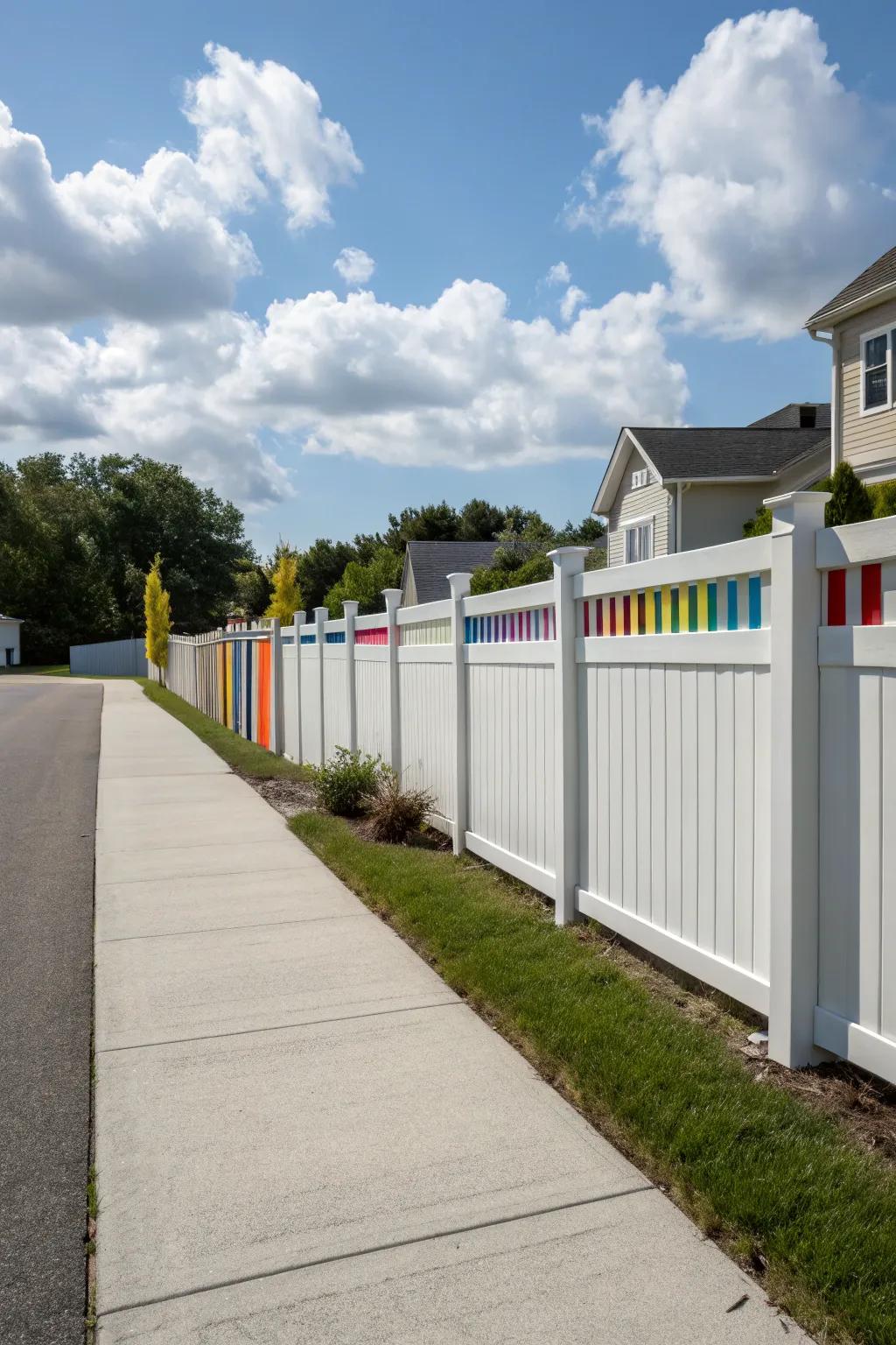A versatile resin boundary offers vibrant color options and easy maintenance for this entrance.