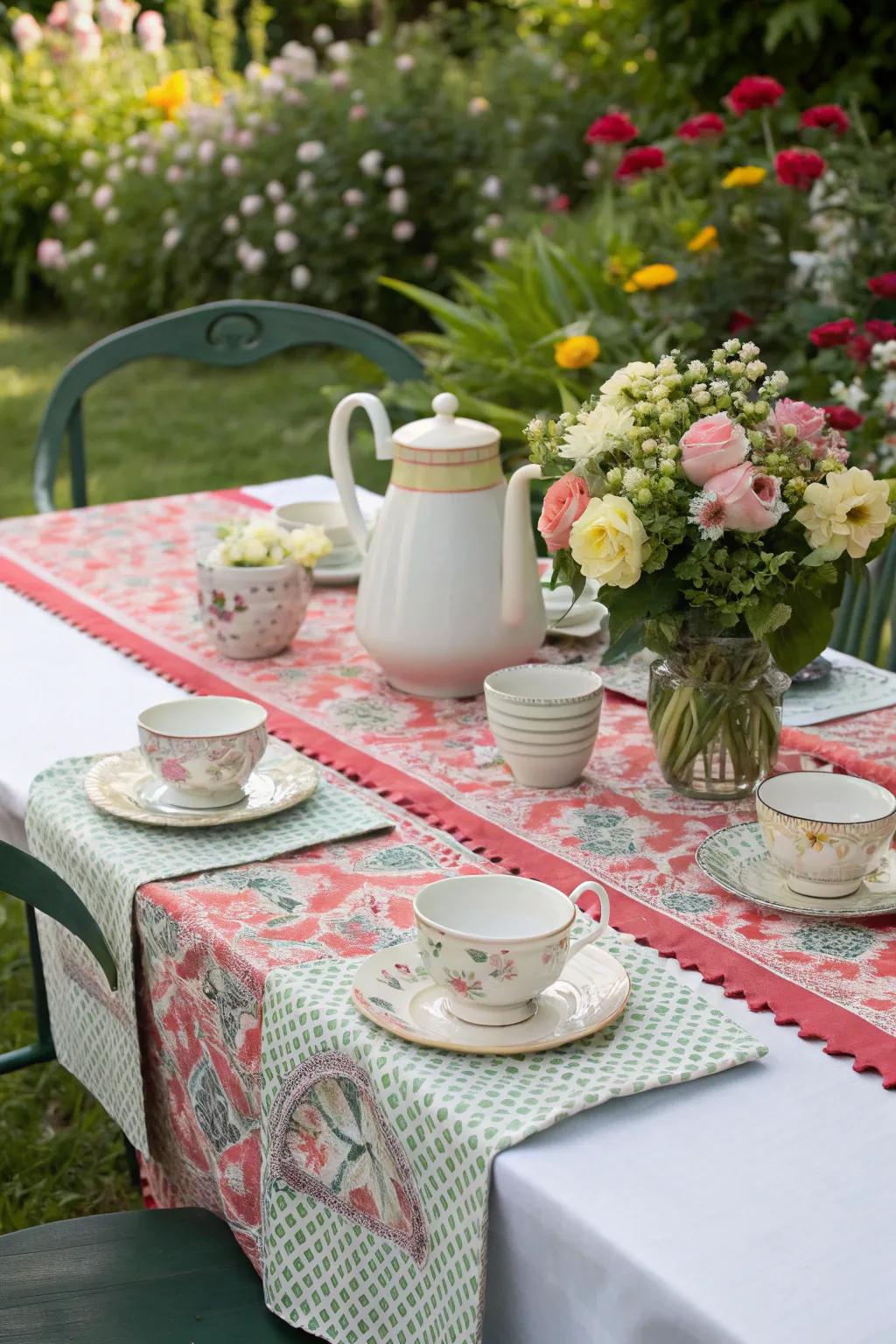 Table runners introduce dimension and refinement to the table display.