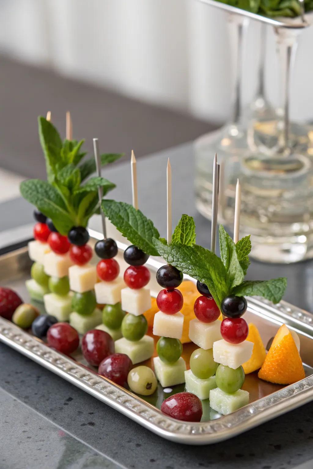 Add style with stylish cocktail skewers.