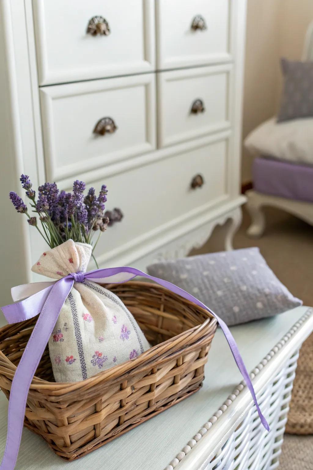 Lavender sachets to bring peace and serenity.
