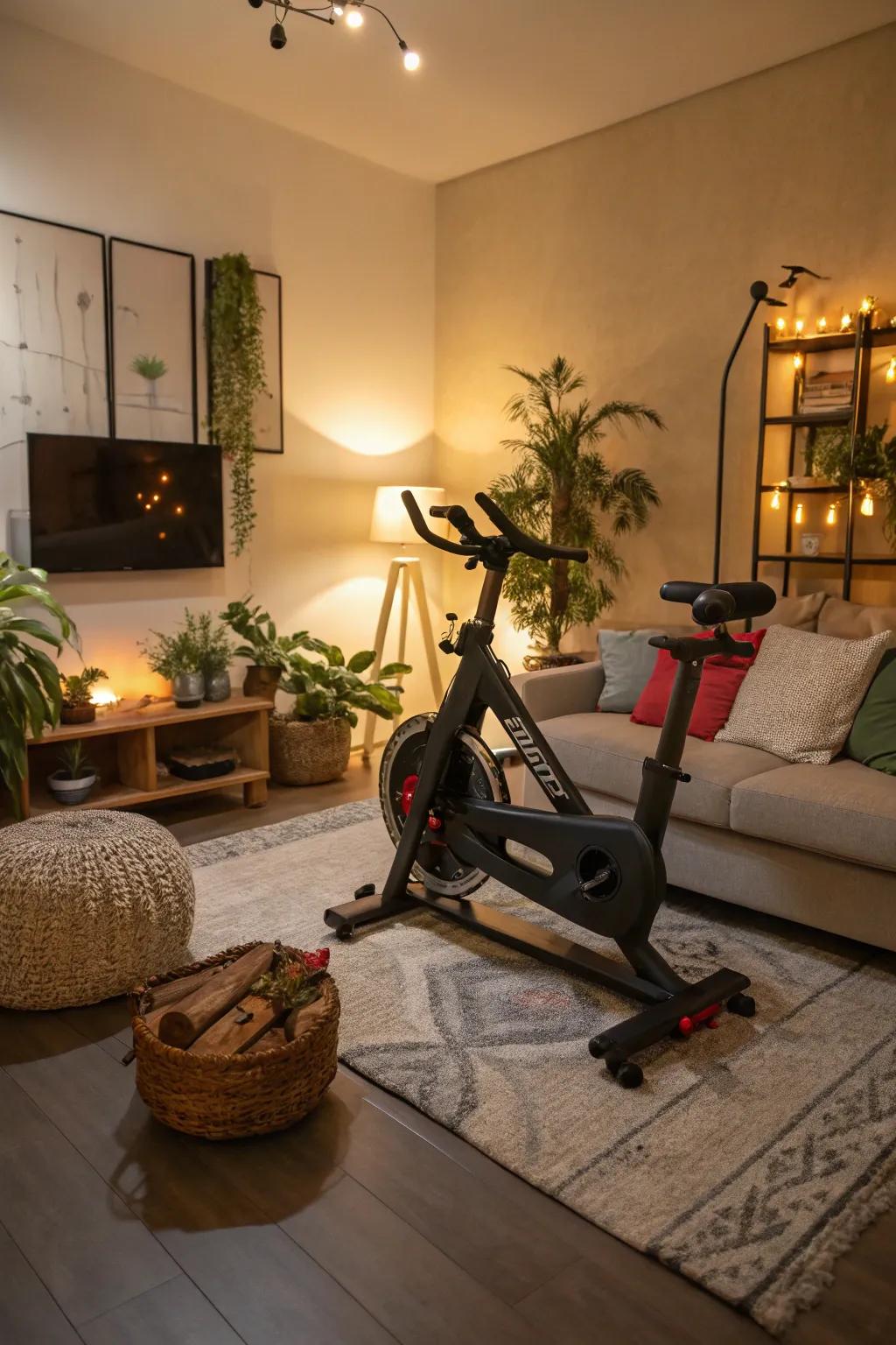 Stationary bike: Convenient cardio that suits your lifestyle.