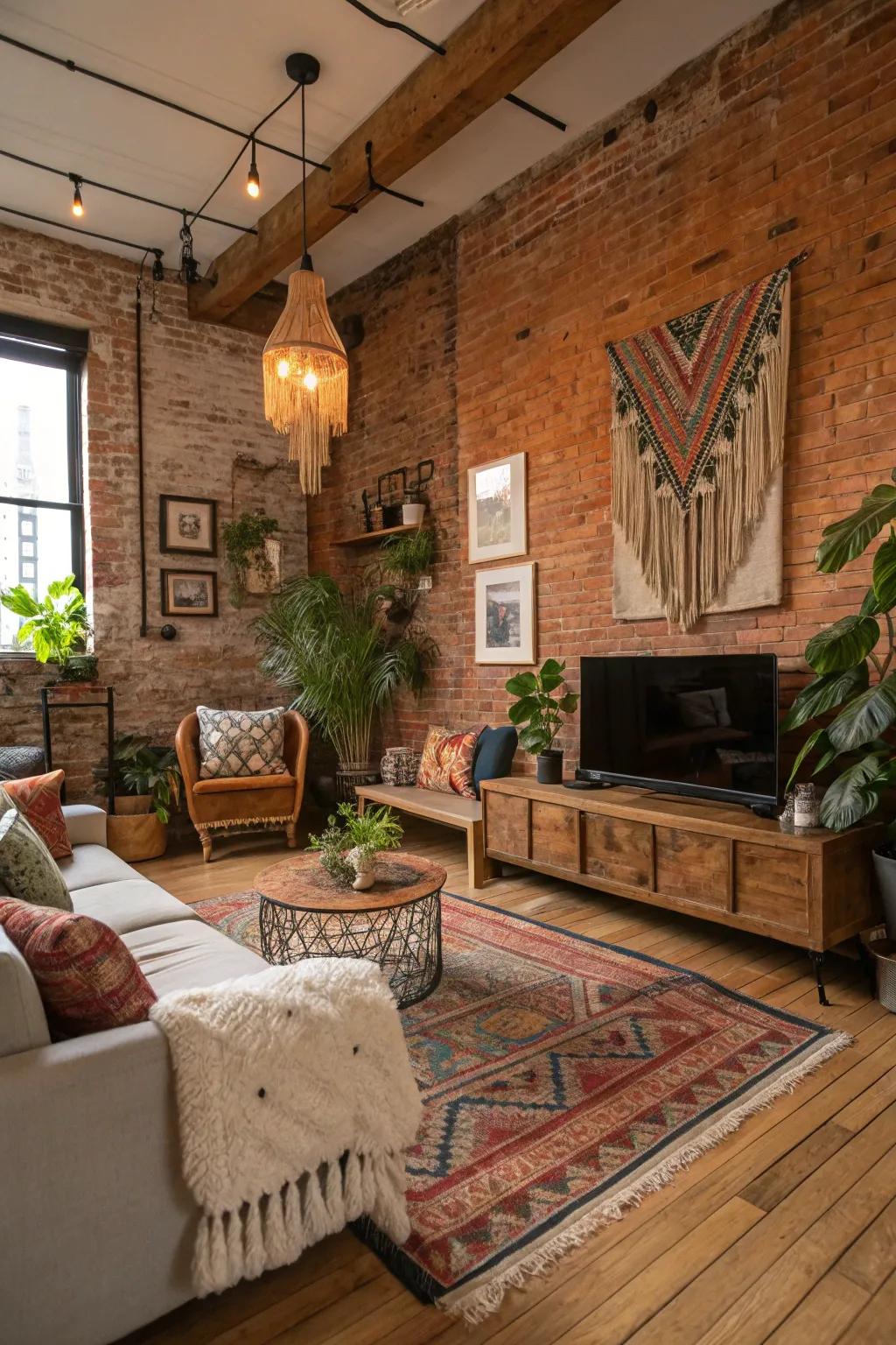 A mix of design styles results in a personalized and distinctive atmosphere.