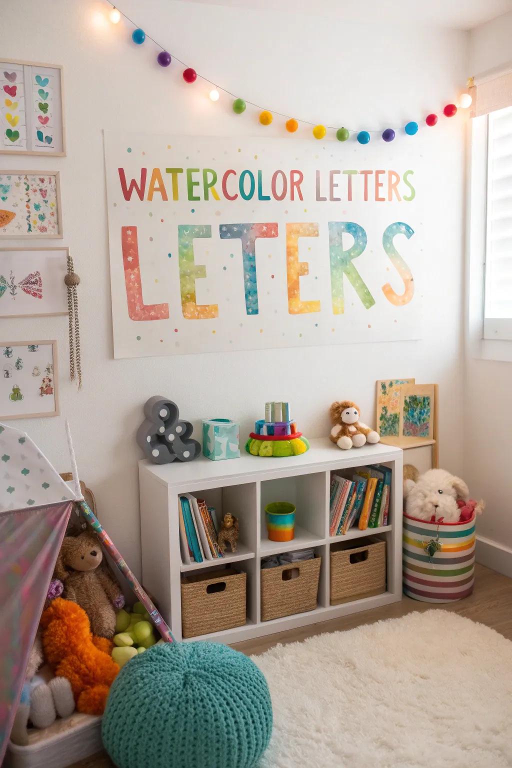 Watercolor designs add a whimsical and artistic touch.