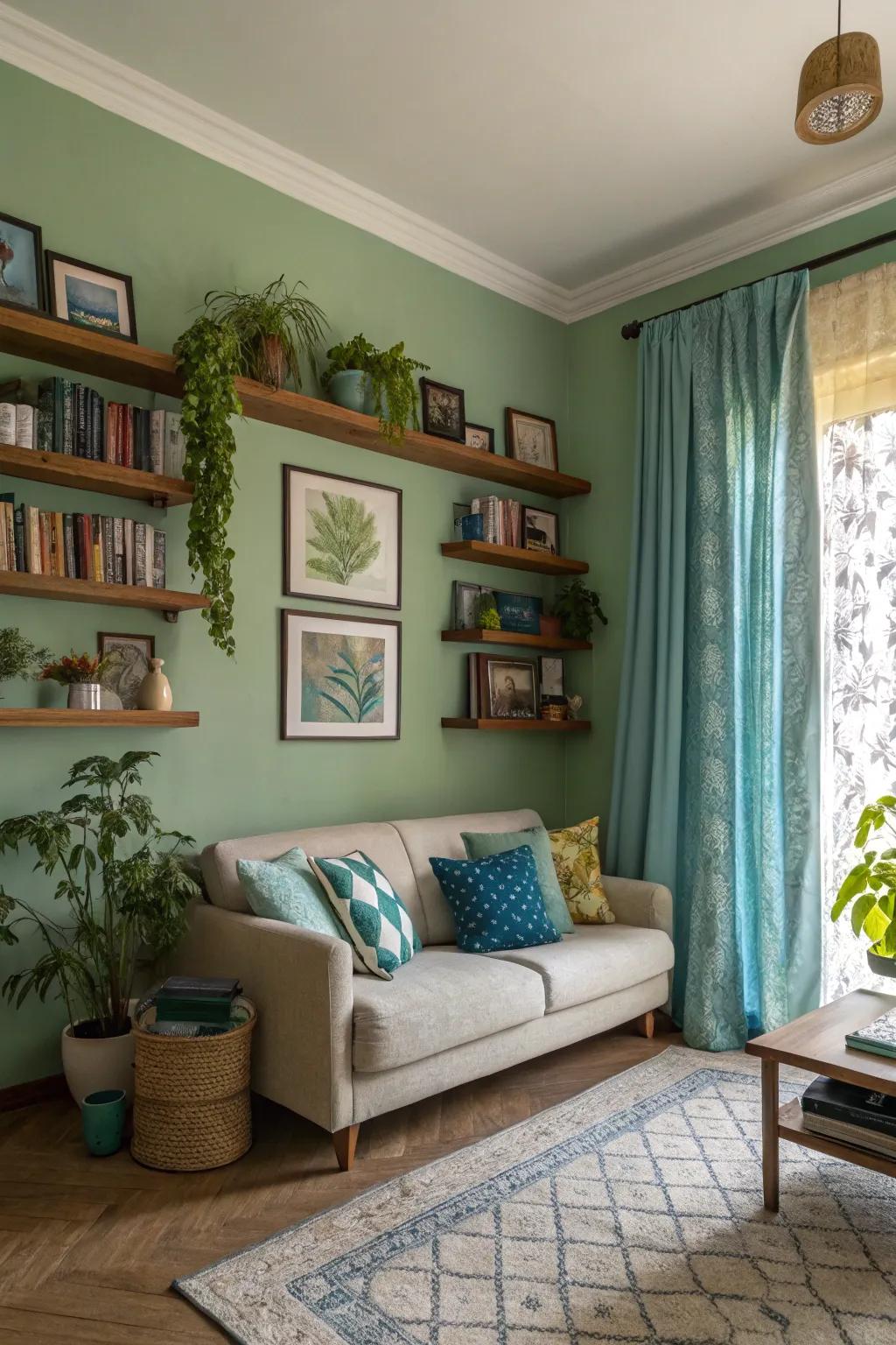 Nature-themed hues bring tranquility and serenity to your living space.