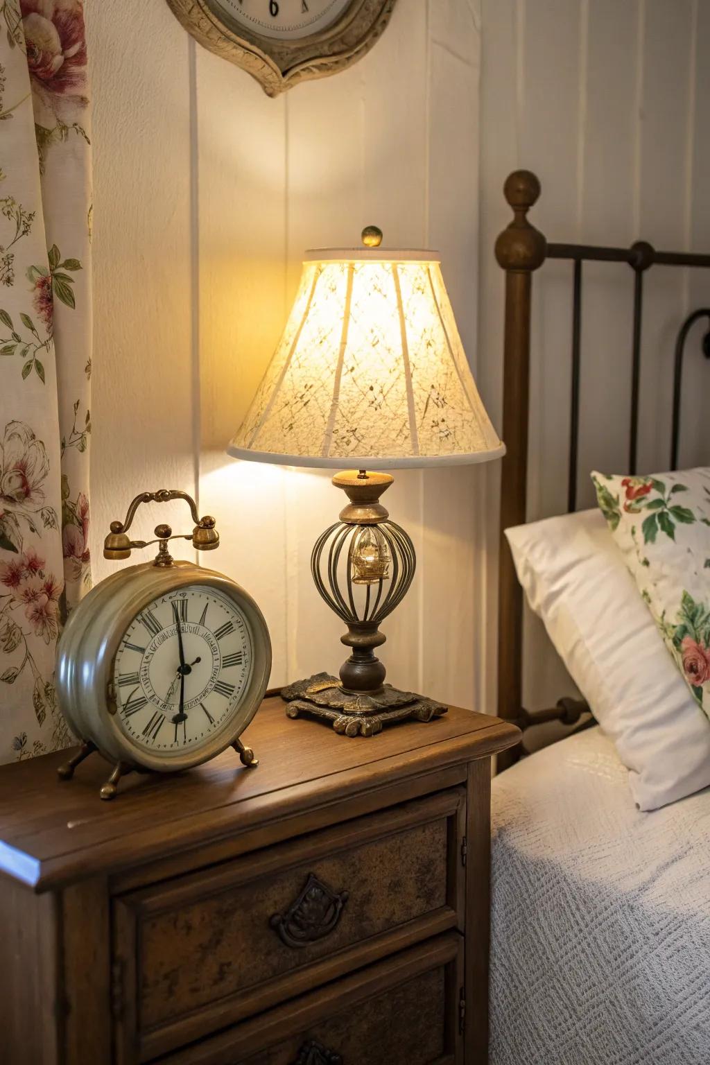 Antique pieces add charm and history.