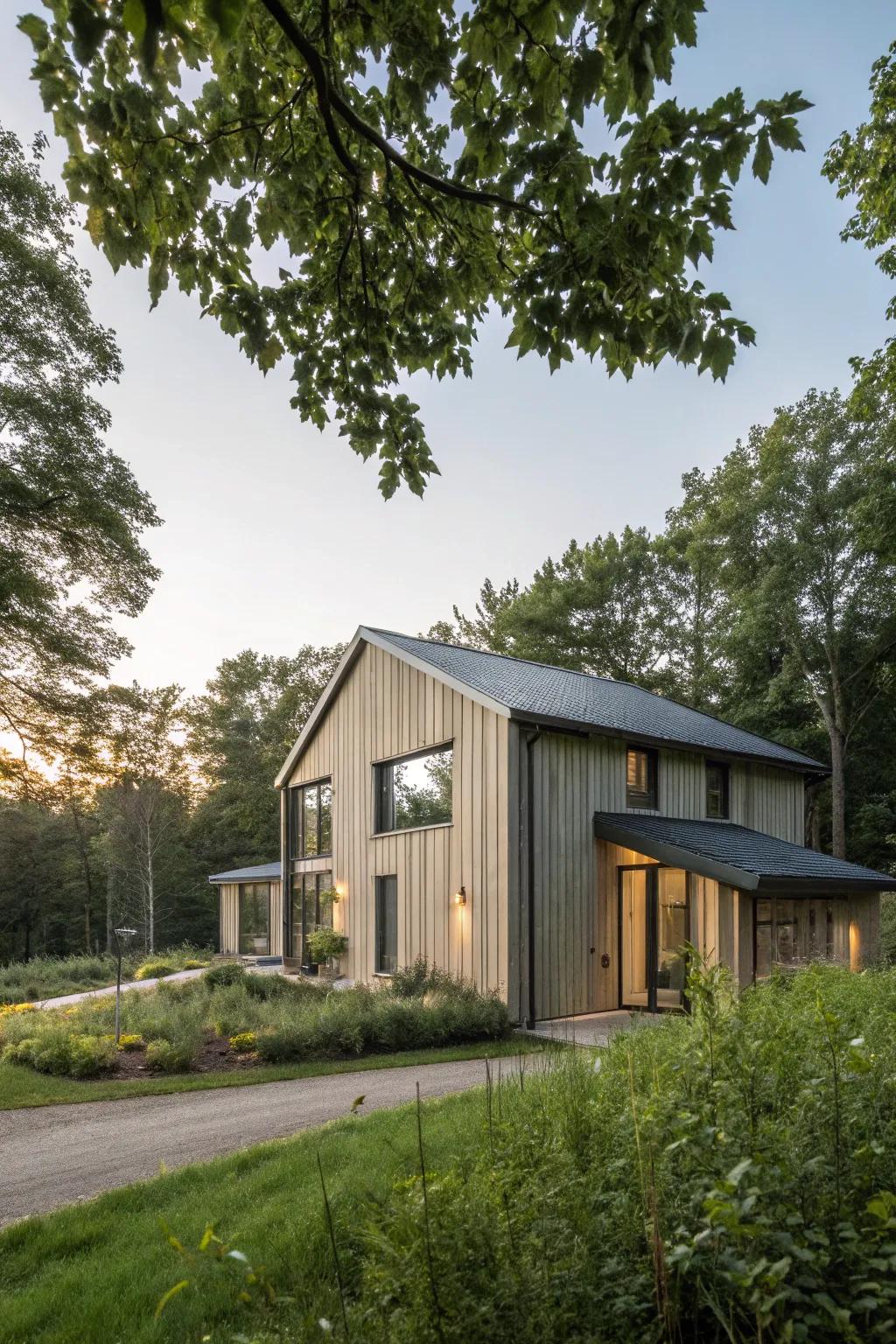 Eco-conscious vertical cladding choice