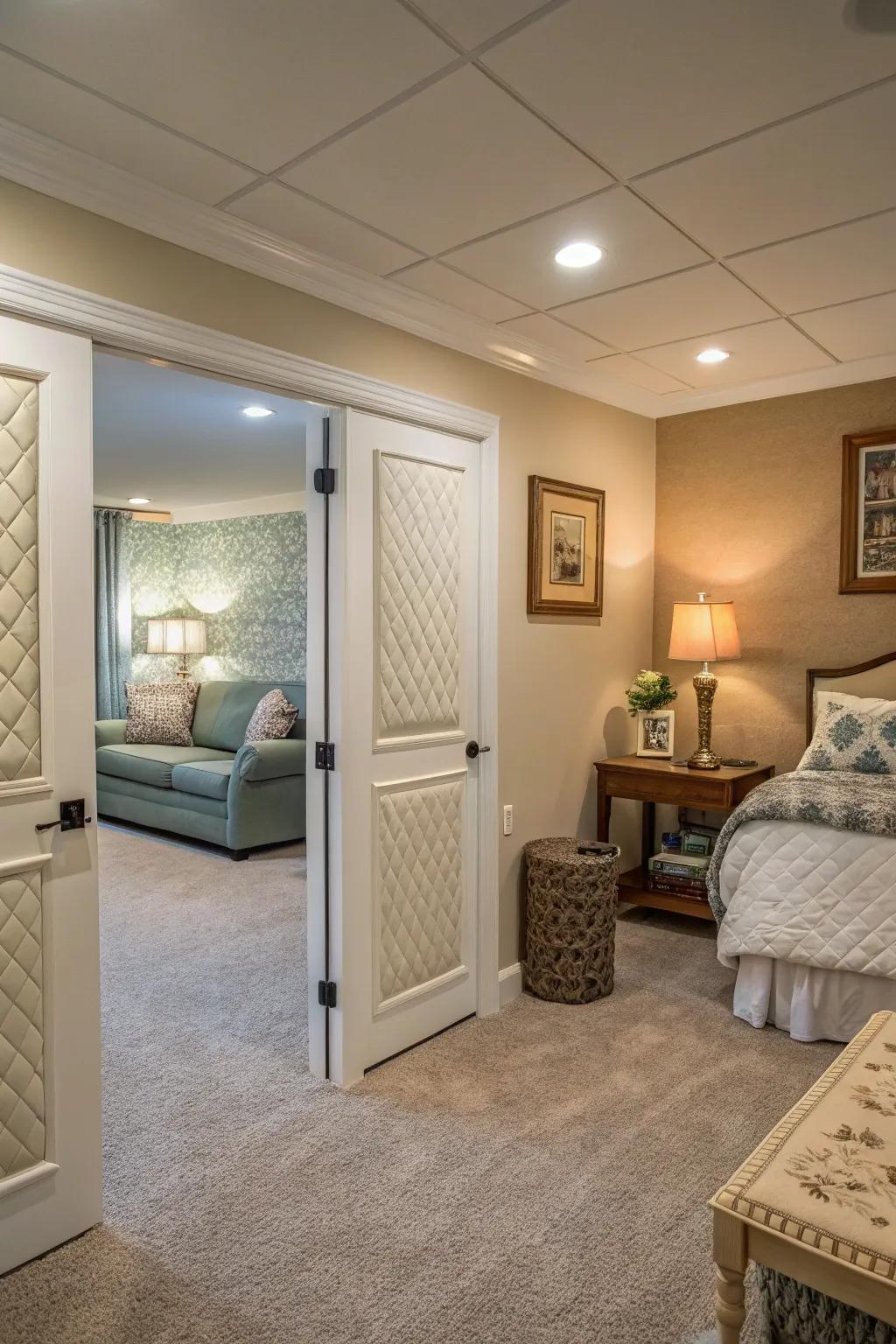 Soundproofing promotes tranquility and peace.