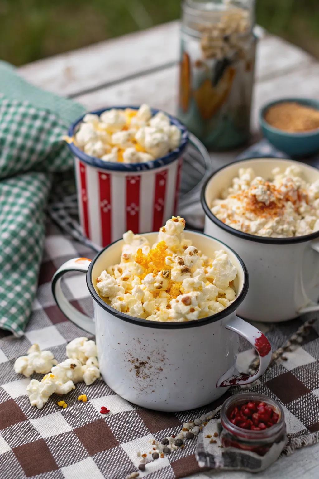 Field popcorn adding a crunchy delight to the festivity.