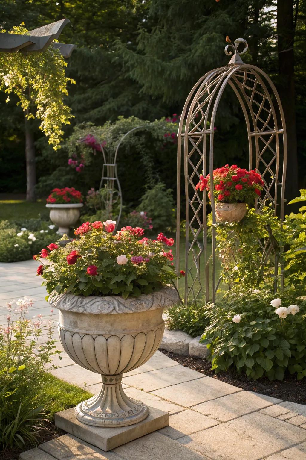 Functional art pieces add character and intrigue.