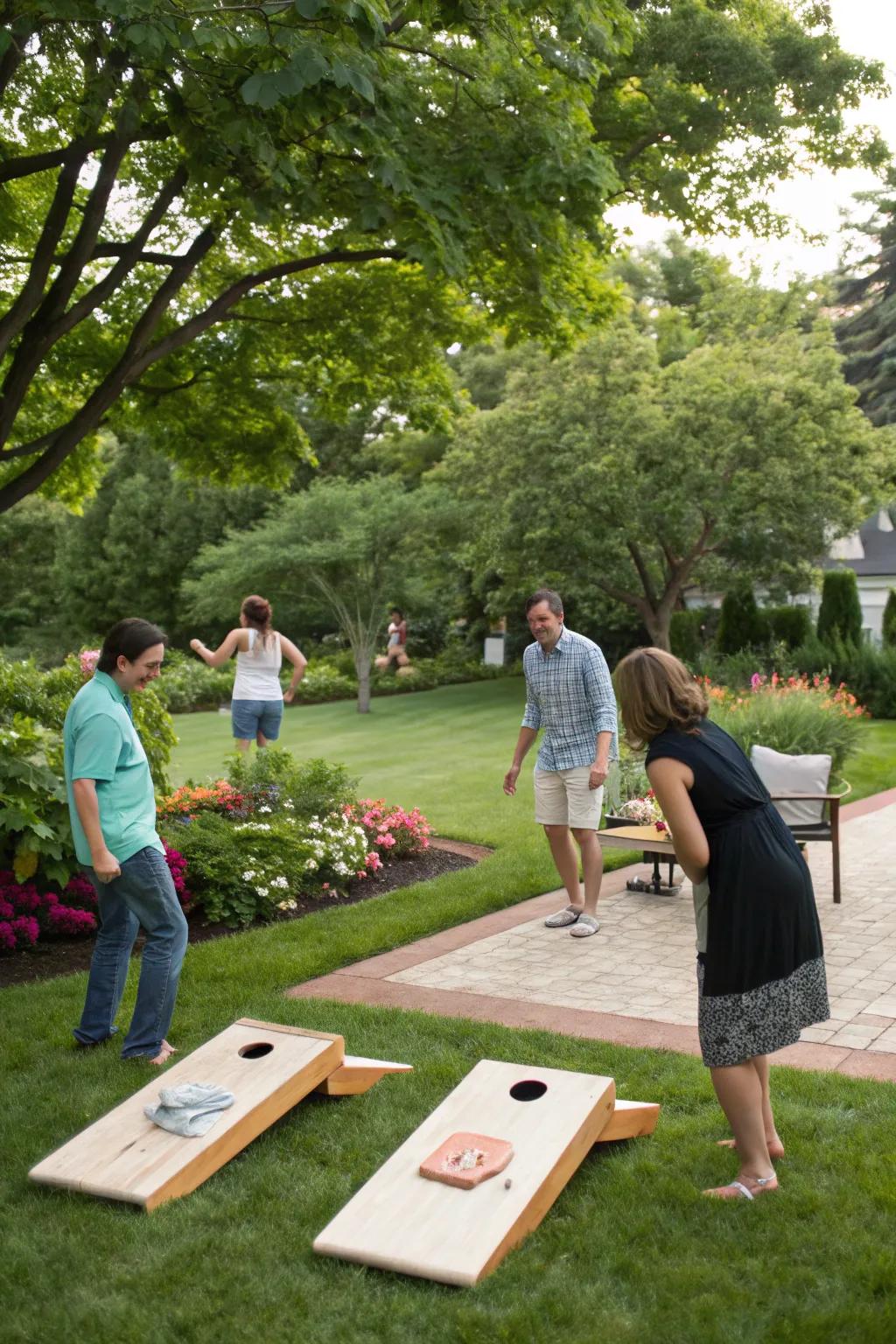 Celebratory outdoor games bring happiness and laughter to your Thanksgiving gathering.