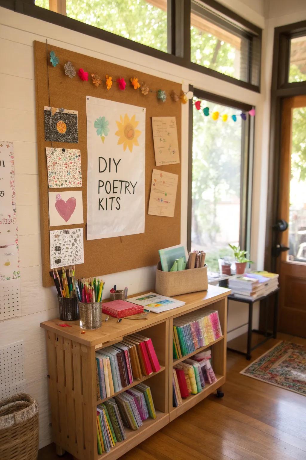 Spark creativity with take-home verse kits.