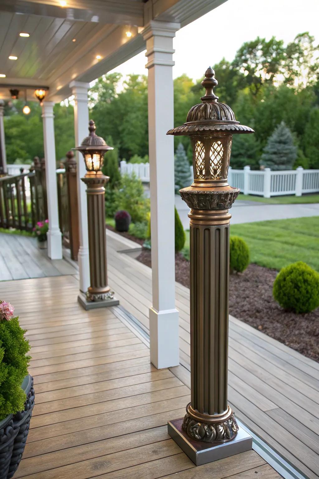 Metallic finishes add a touch of elegance.