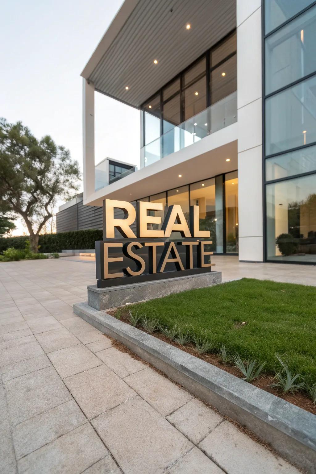 Add depth and dimension with 3D lettering on signs.