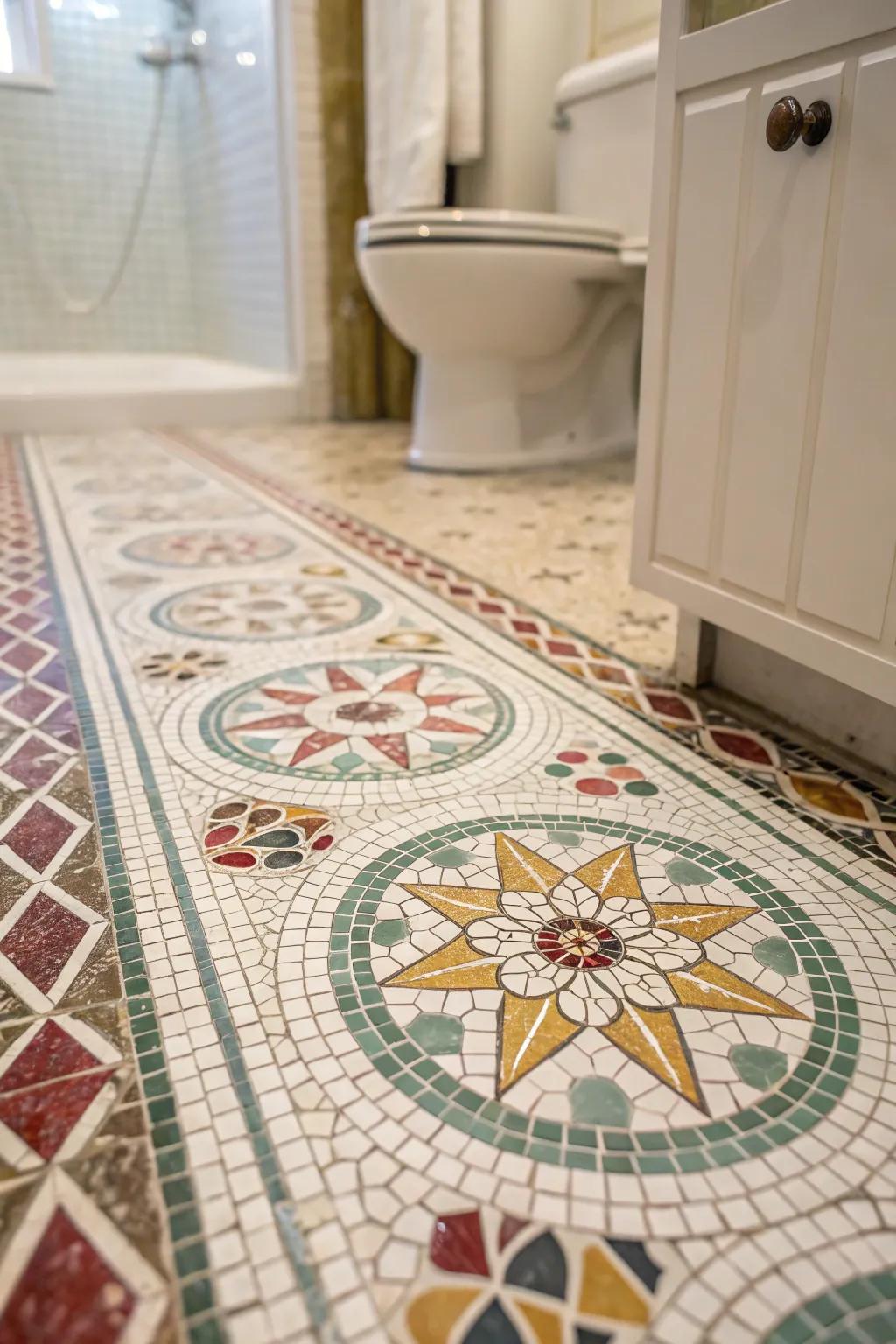 Art tiles makes a visual story.