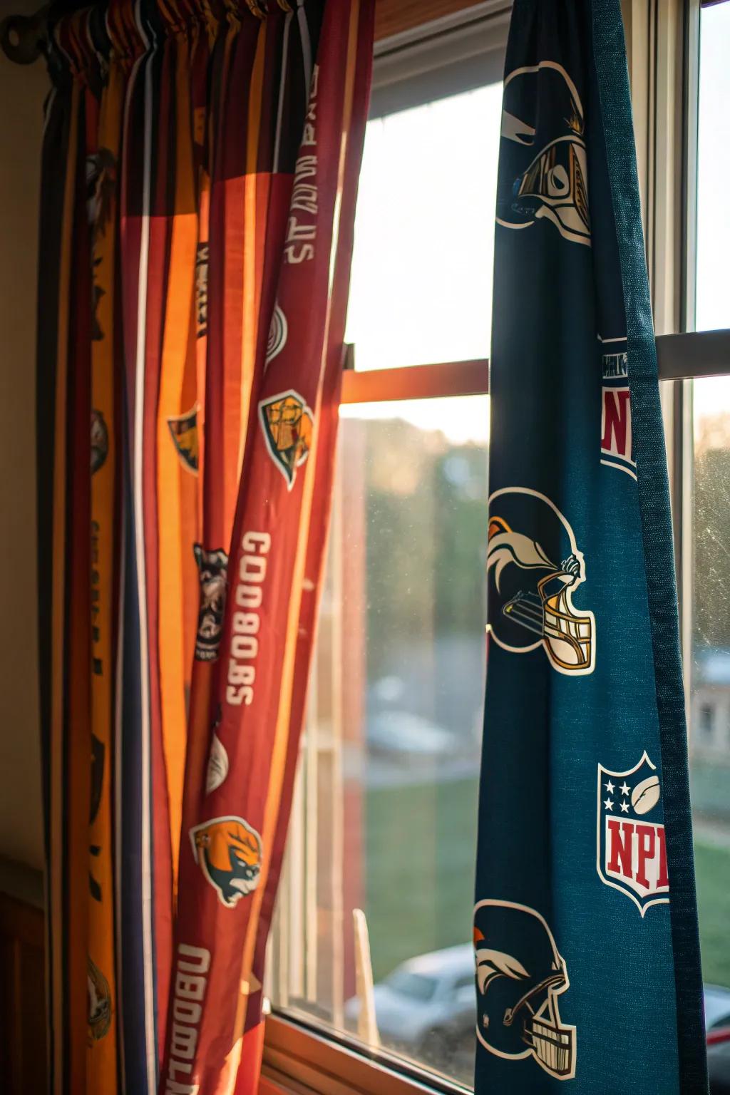 Frame your view with sporty window coverings.