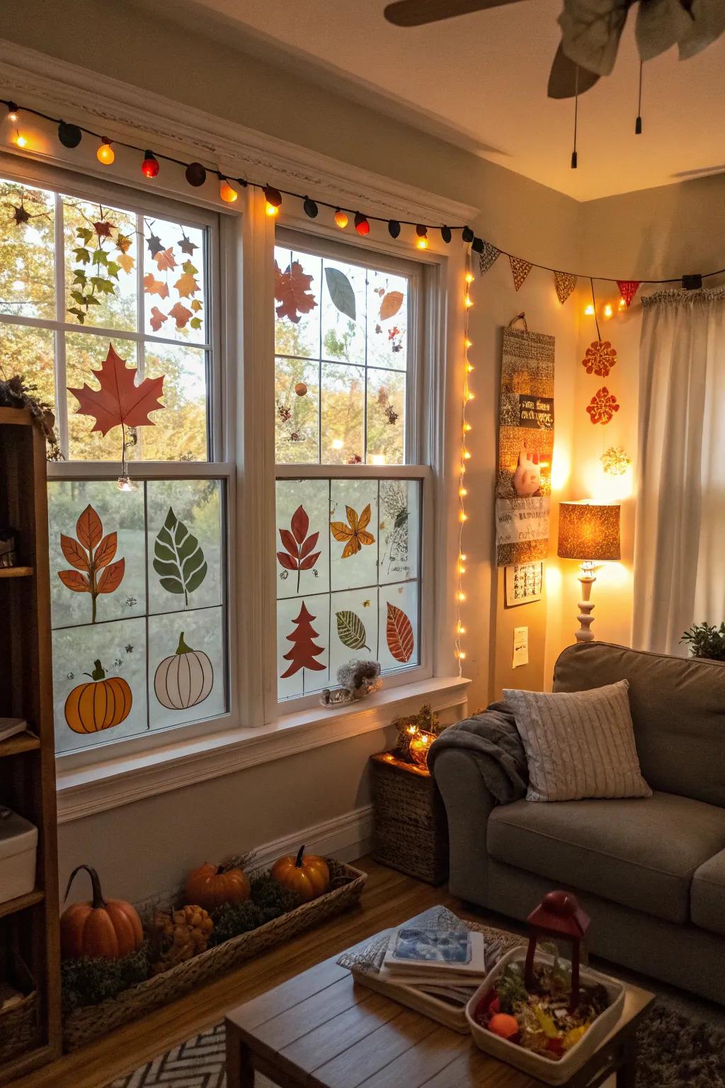 Keep your decor revitalized by changing decals with the seasons.