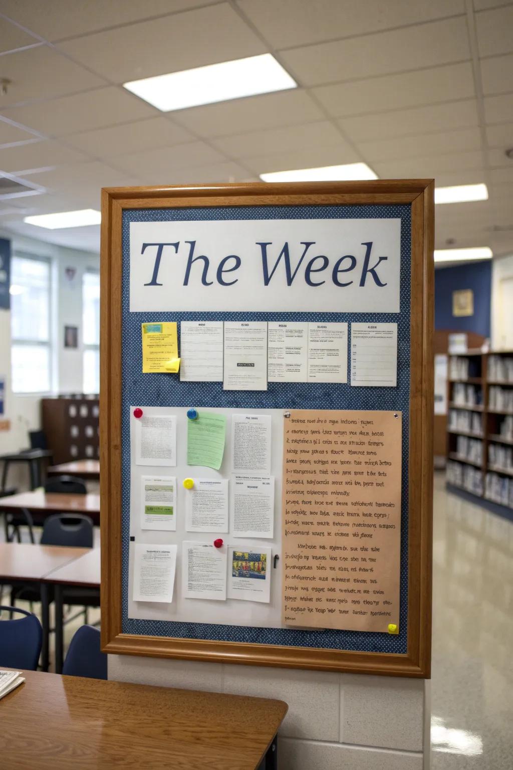 An inspiring statement of the week adds thoughtful insight.