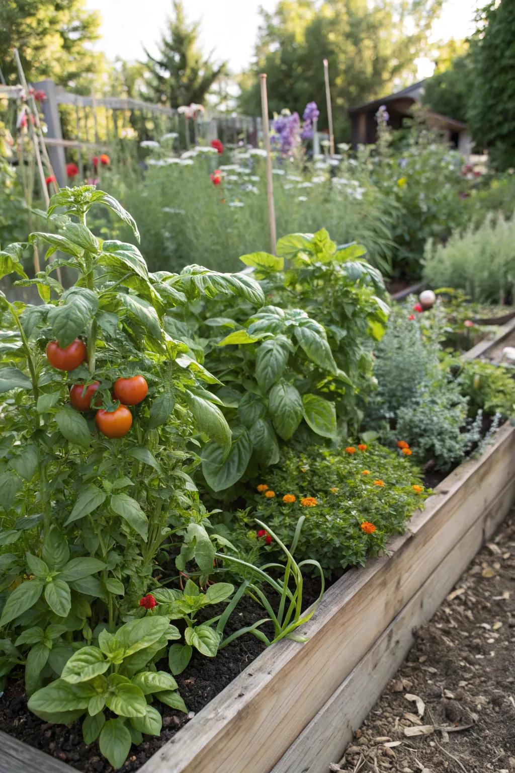 Mutual planting enhances development and balance in your tea garden.