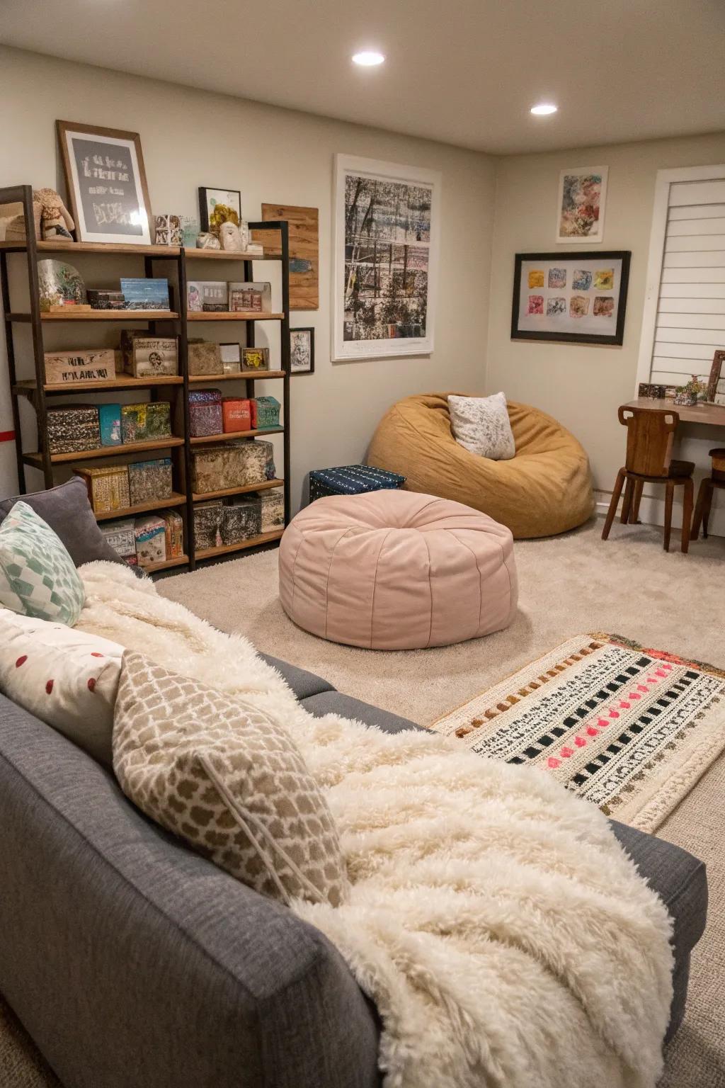 Textures amplify warmth and comfort.