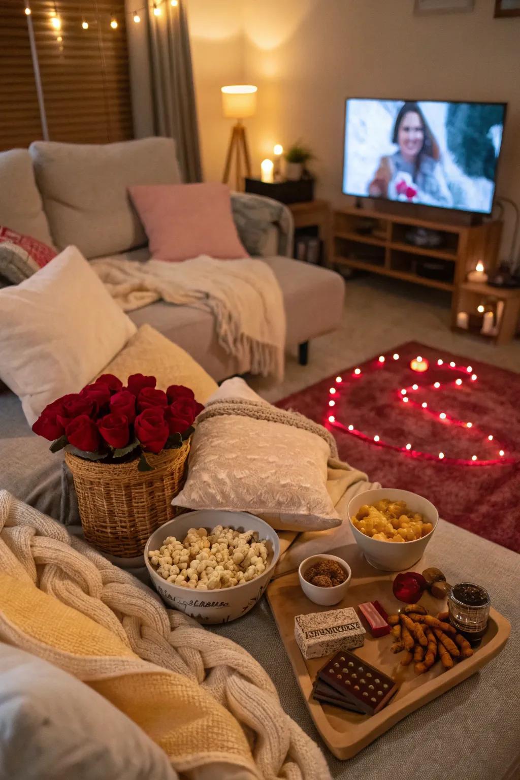 Savor a comforting evening through romantic comedy classics.