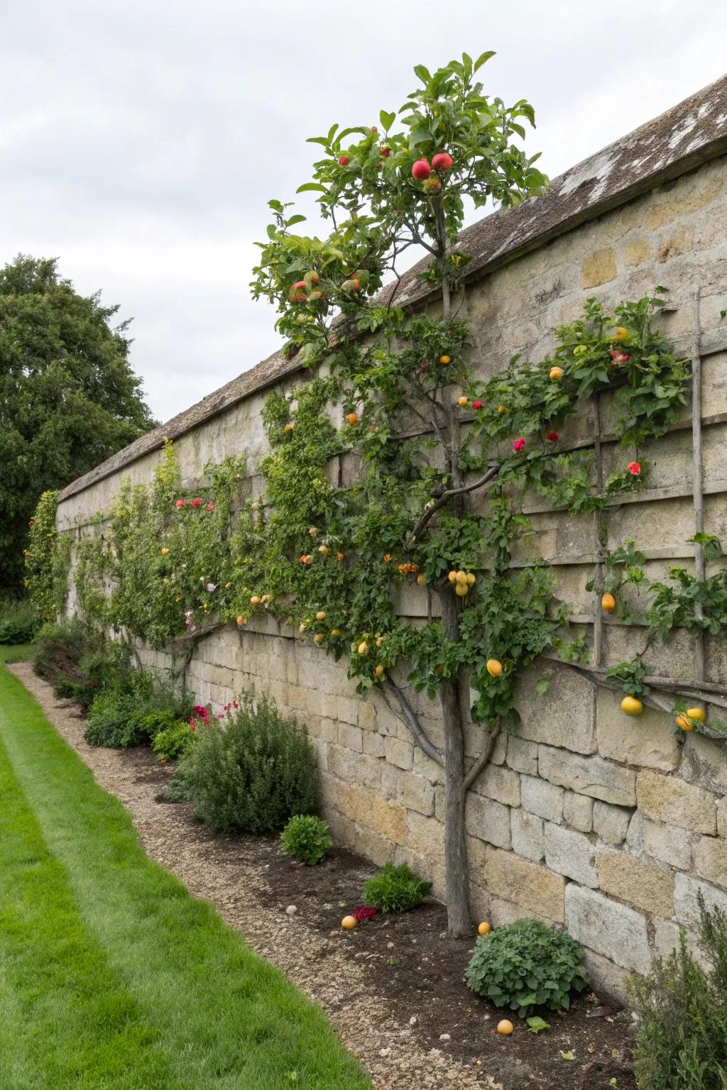 Excel at the art of espalier via trellises.