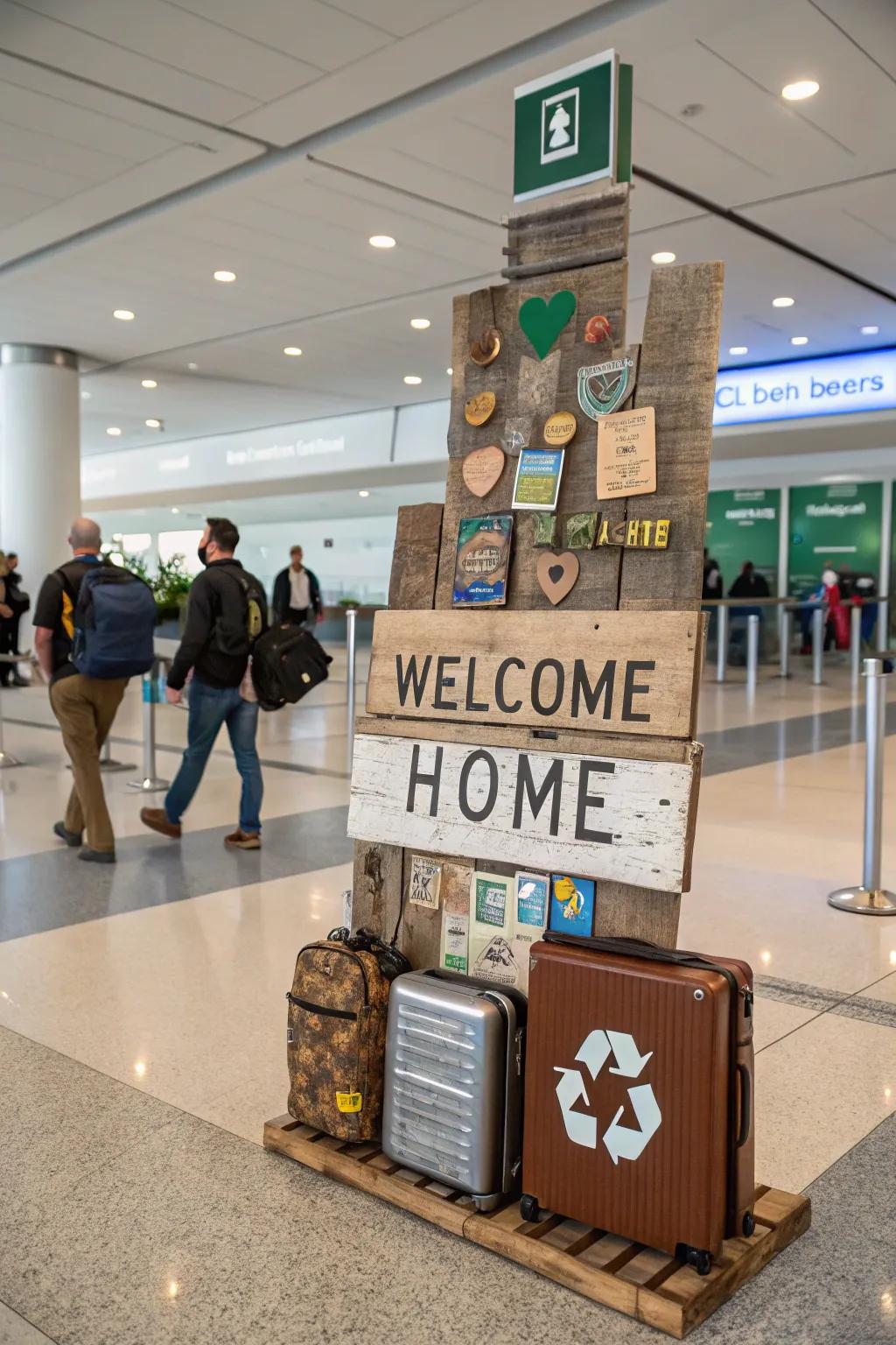 Eco-conscious signs provide style and sustainability.